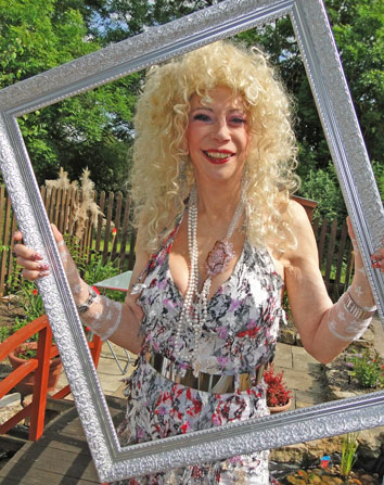 Martine framed at Garden Party 2020