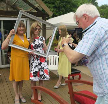 Janella & Nina being photographed by Dave Janella & Nina being photographed by Dave
