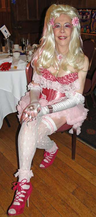 Martine in Burlesque costume Martine in Burlesque costume