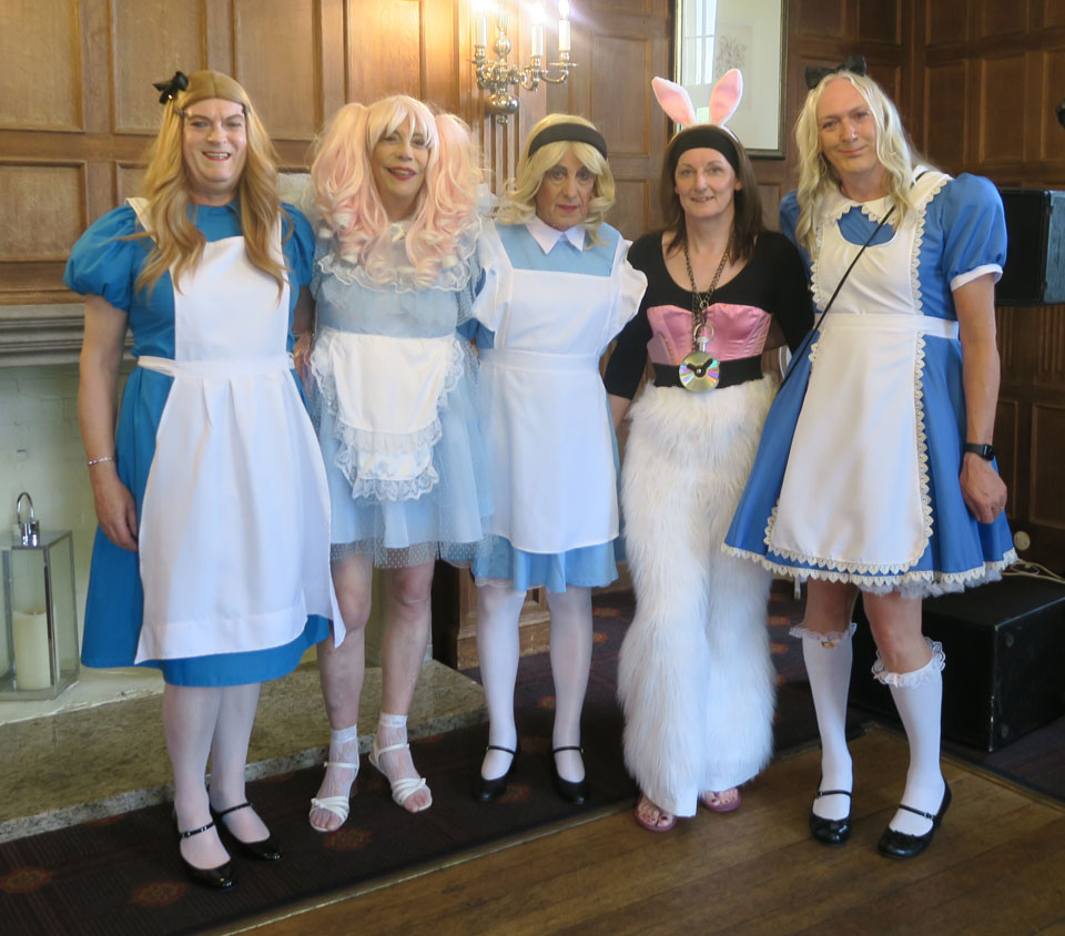 Four Alice's and a white rabbit Four Alice's and a white rabbit
