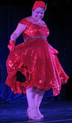 Annabelle Mather on stage